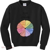 Play Is Learning Funny Teacher Kids Sweatshirt thumb 0