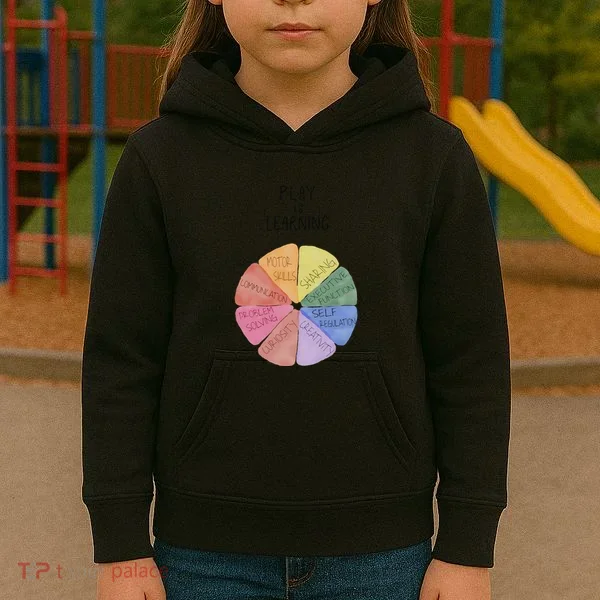 Play Is Learning Funny Teacher Kids Hoodie