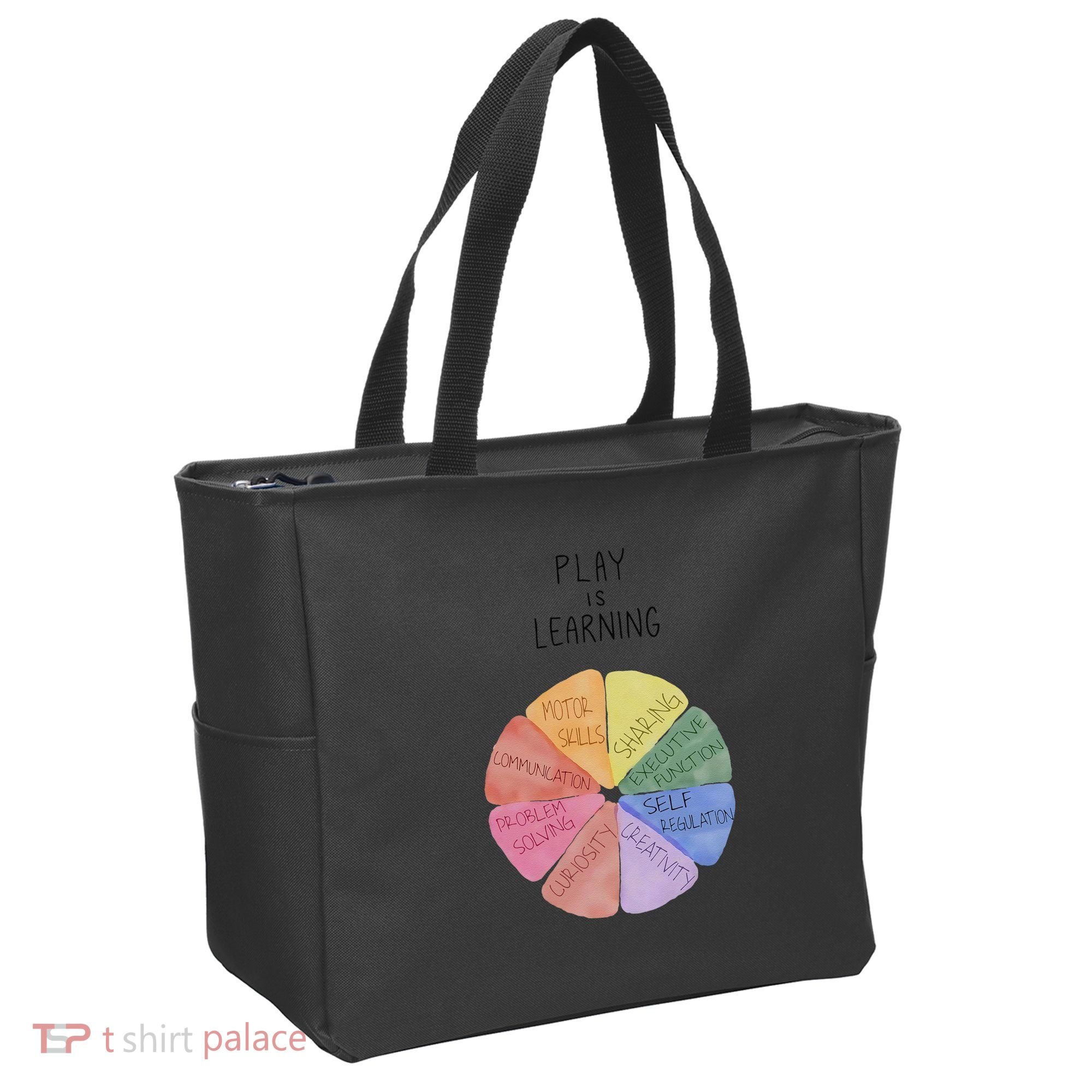 Play Is Learning Funny Teacher Tote Bag