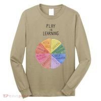 Play Is Learning Funny Teacher Long Sleeve Shirt thumb 0