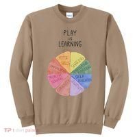 Play Is Learning Funny Teacher Sweatshirt thumb 0