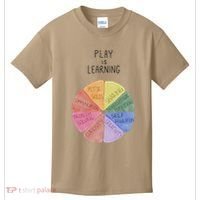 Play Is Learning Funny Teacher Kids T-Shirt thumb 0