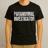 Paranormal Investigator Lazy Halloween Ghost Hunter Costume T-Shirt thumb 3