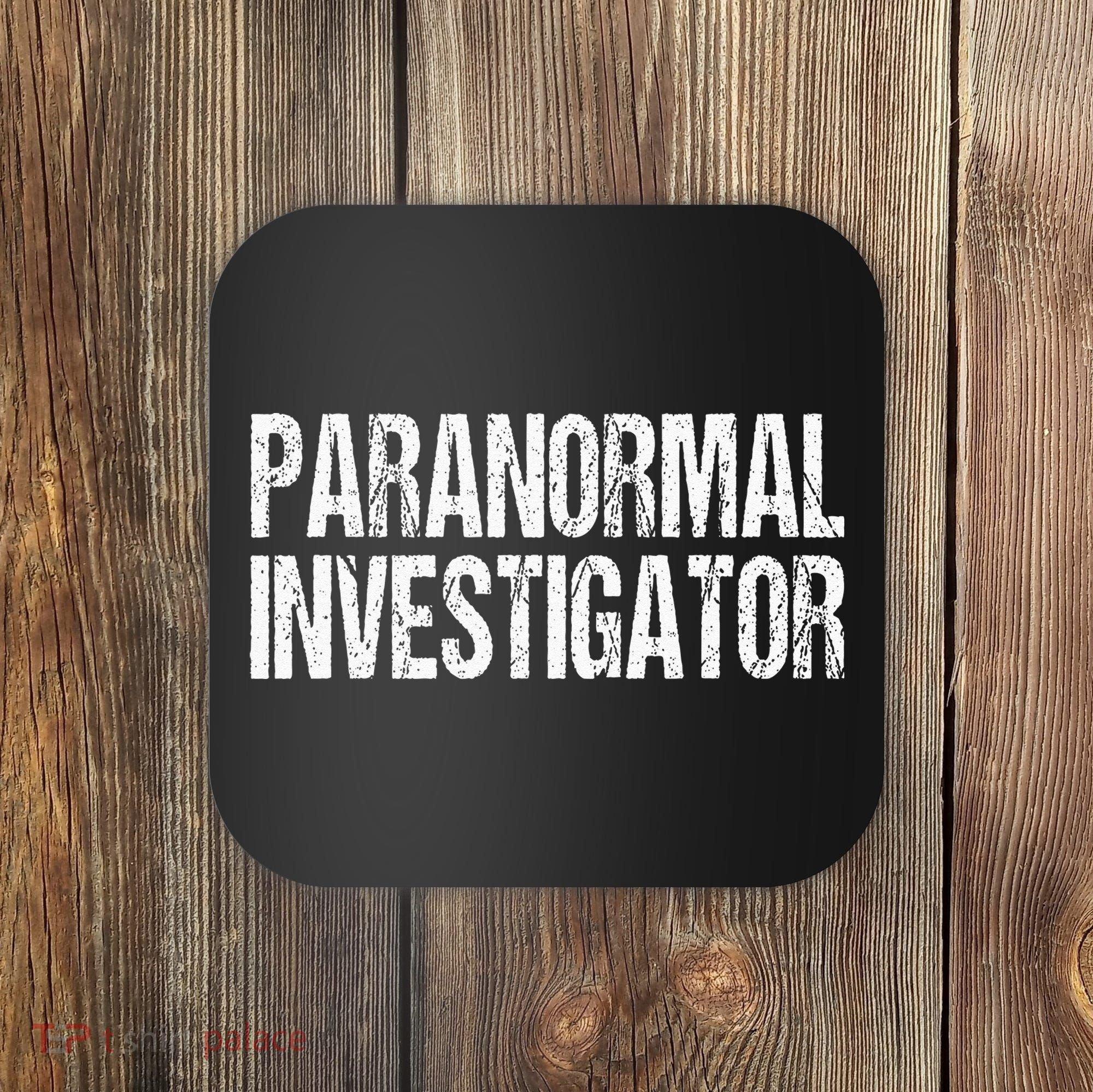 Paranormal Investigator Lazy Halloween Ghost Hunter Costume Coaster