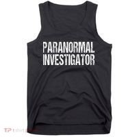 Paranormal Investigator Lazy Halloween Ghost Hunter Costume Tank Top thumb 0