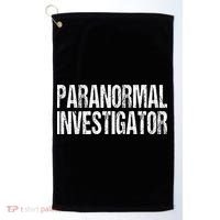 Paranormal Investigator Lazy Halloween Ghost Hunter Costume Golf Towel thumb 0