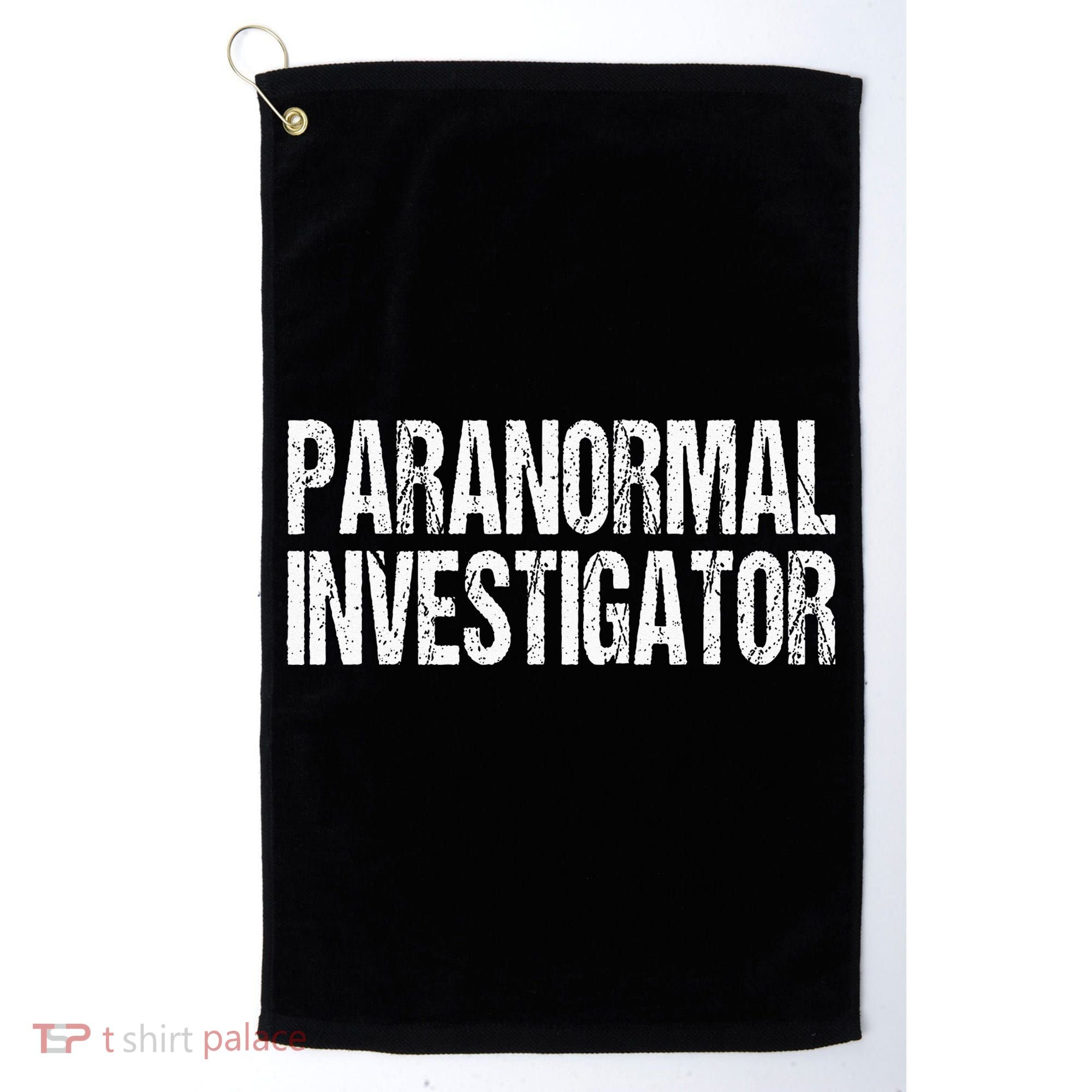 Paranormal Investigator Lazy Halloween Ghost Hunter Costume Golf Towel