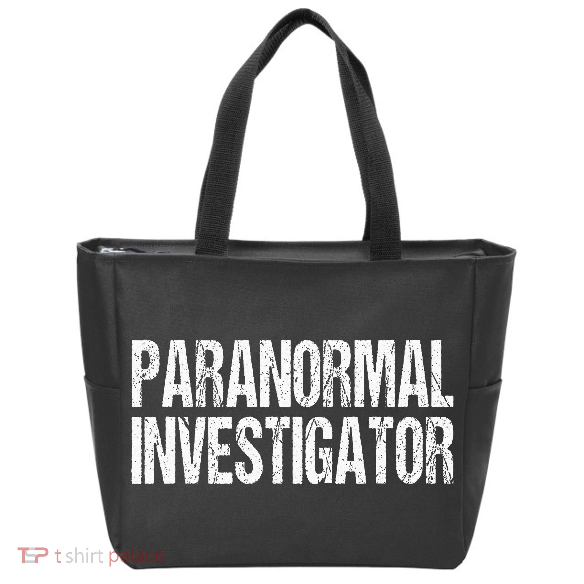 Paranormal Investigator Lazy Halloween Ghost Hunter Costume Tote Bag