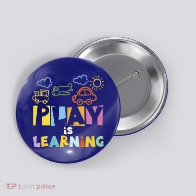 Play Is Learning Design T Designs For Teachers Preschool Gift Button