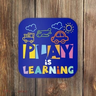 Play Is Learning Design T Designs For Teachers Preschool Gift Coaster