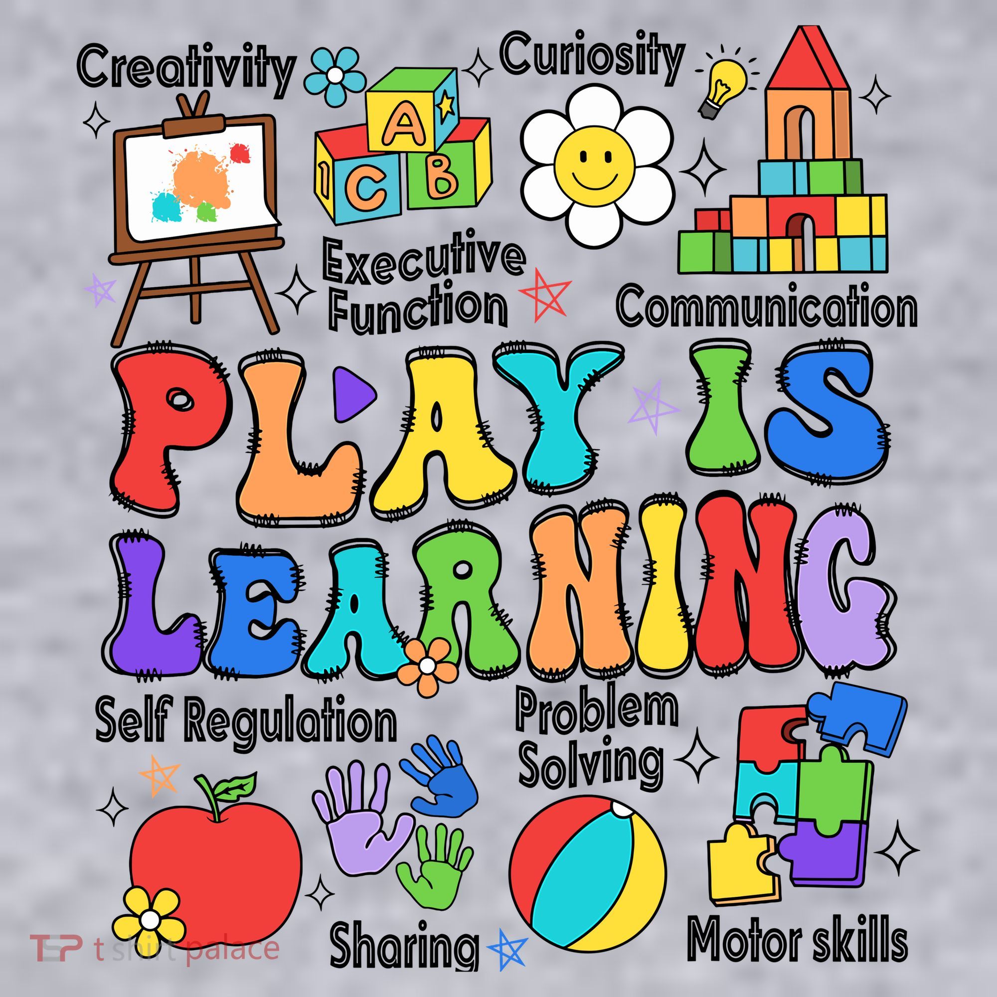 Play Is Learning Teacher Back To School First Day Of School Women's Sweatshirt