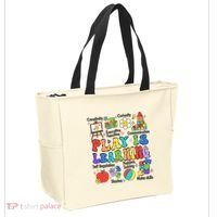 Play Is Learning Teacher Back To School First Day Of School Tote Bag thumb 2