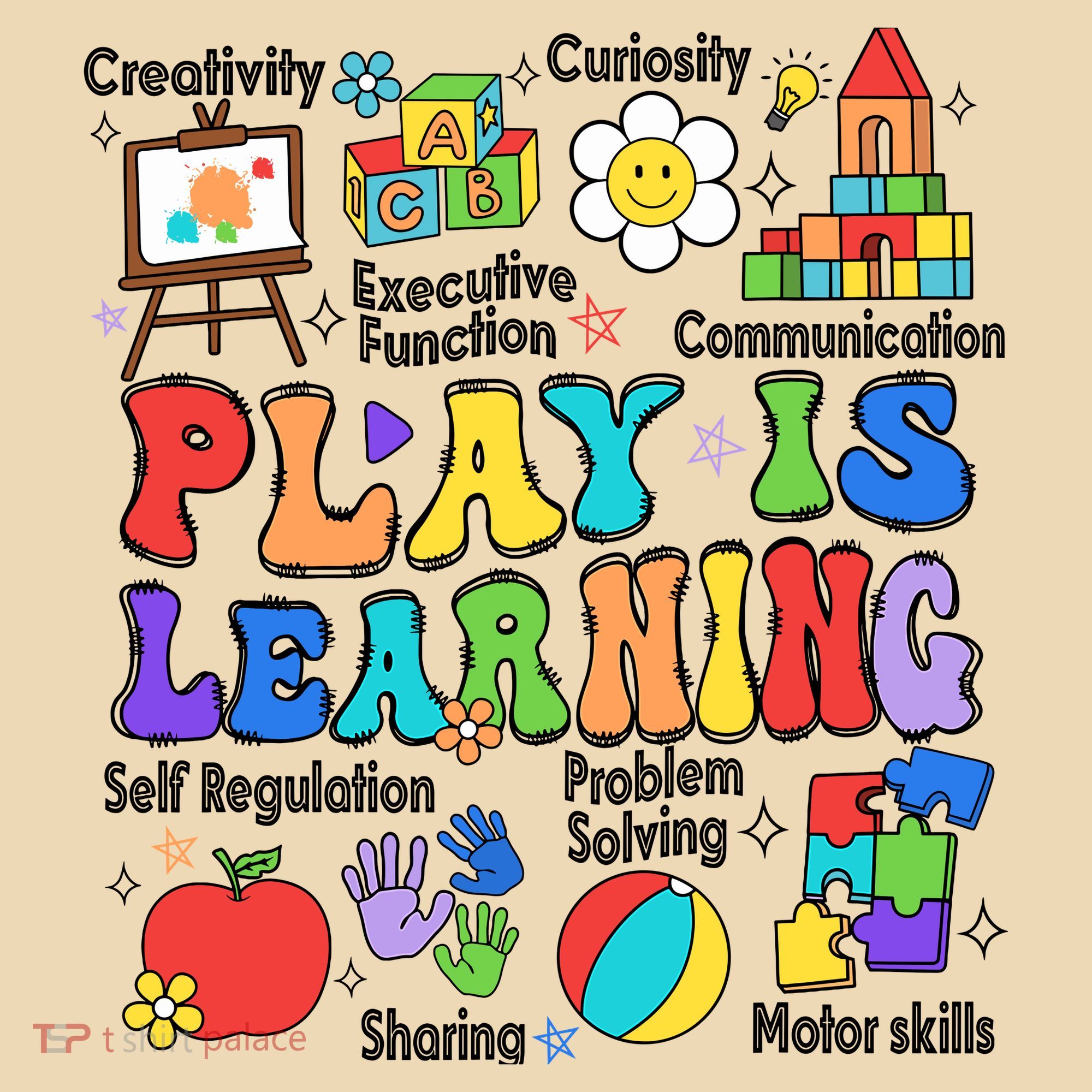 Play Is Learning Teacher Back To School First Day Of School Tote Bag