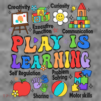 Play Is Learning Teacher Back To School First Day Of School Toddler Hoodie thumb 2