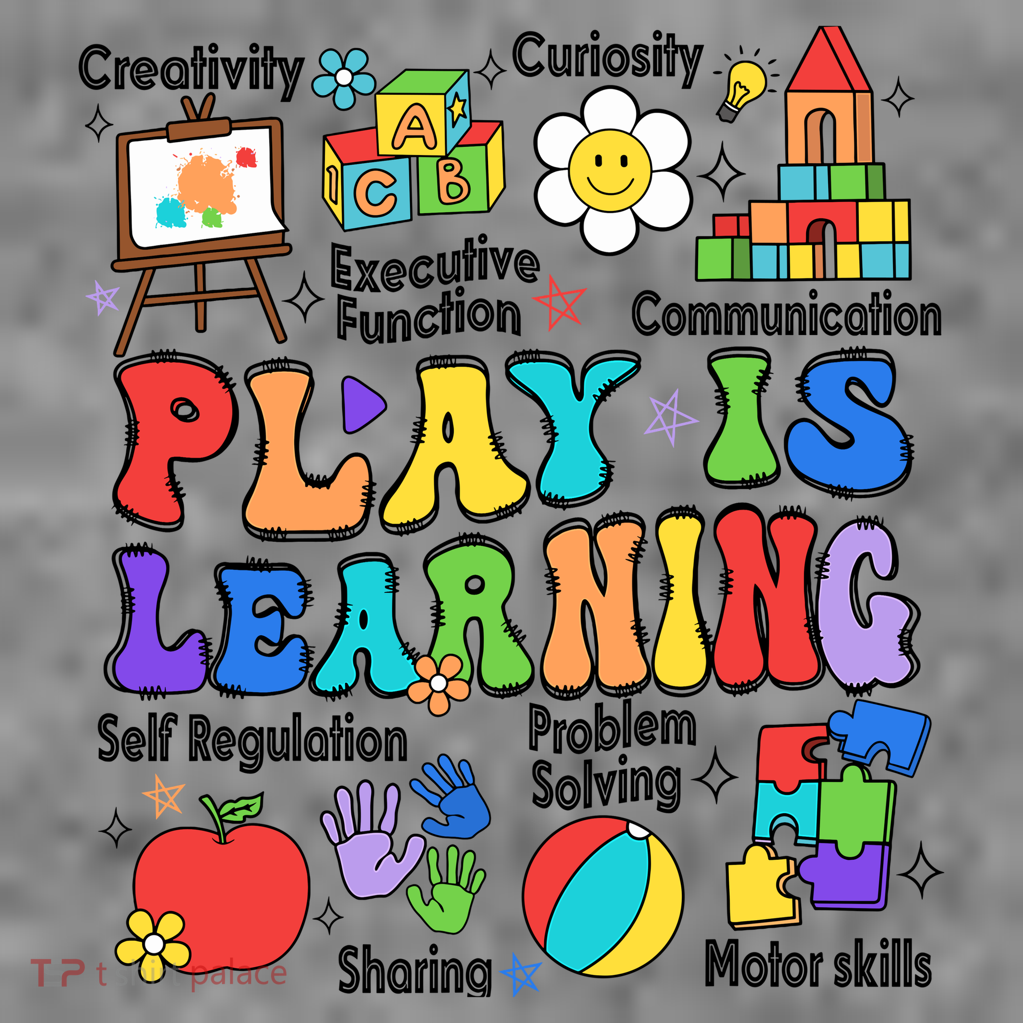 Play Is Learning Teacher Back To School First Day Of School Toddler Hoodie