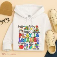 Play Is Learning Teacher Back To School First Day Of School Hoodie thumb 4