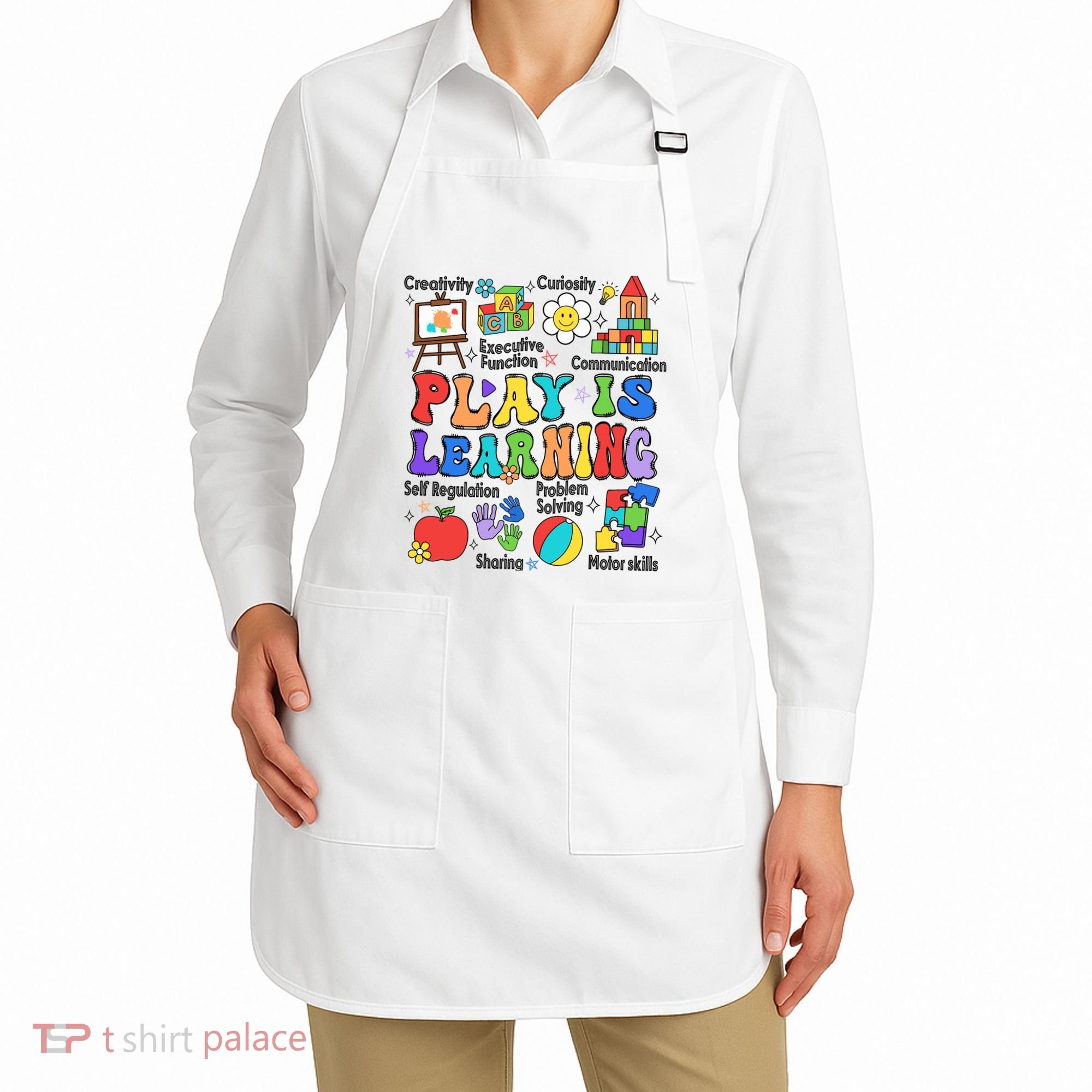 Play Is Learning Teacher Back To School First Day Of School Apron