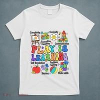 Play Is Learning Teacher Back To School First Day Of School T-Shirt thumb 5