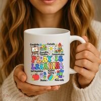 Play Is Learning Teacher Back To School First Day Of School Coffee Mug thumb 3