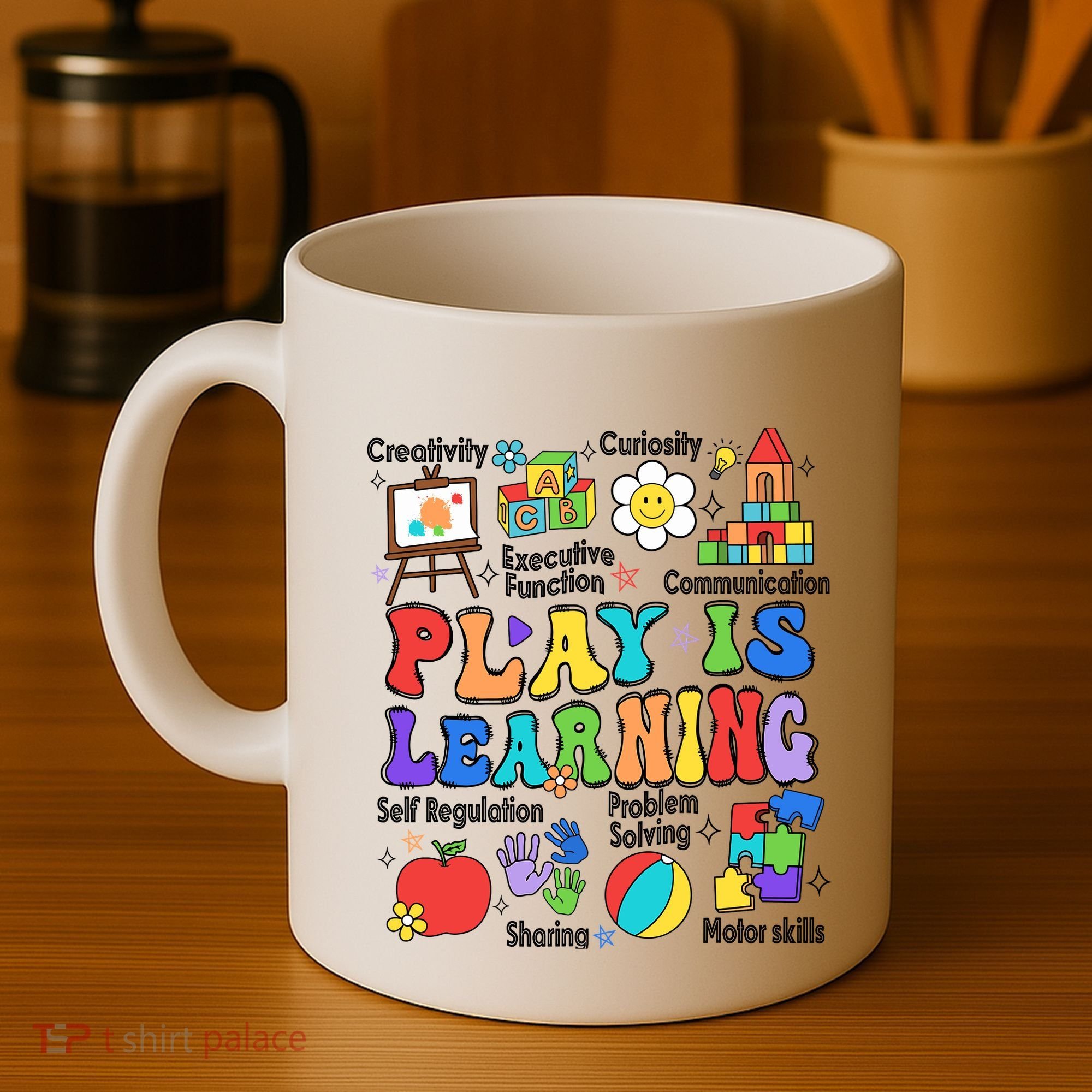 Play Is Learning Teacher Back To School First Day Of School Coffee Mug