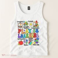 Play Is Learning Teacher Back To School First Day Of School Tank Top thumb 2