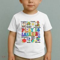 Play Is Learning Teacher Back To School First Day Of School Toddler T-Shirt thumb 2