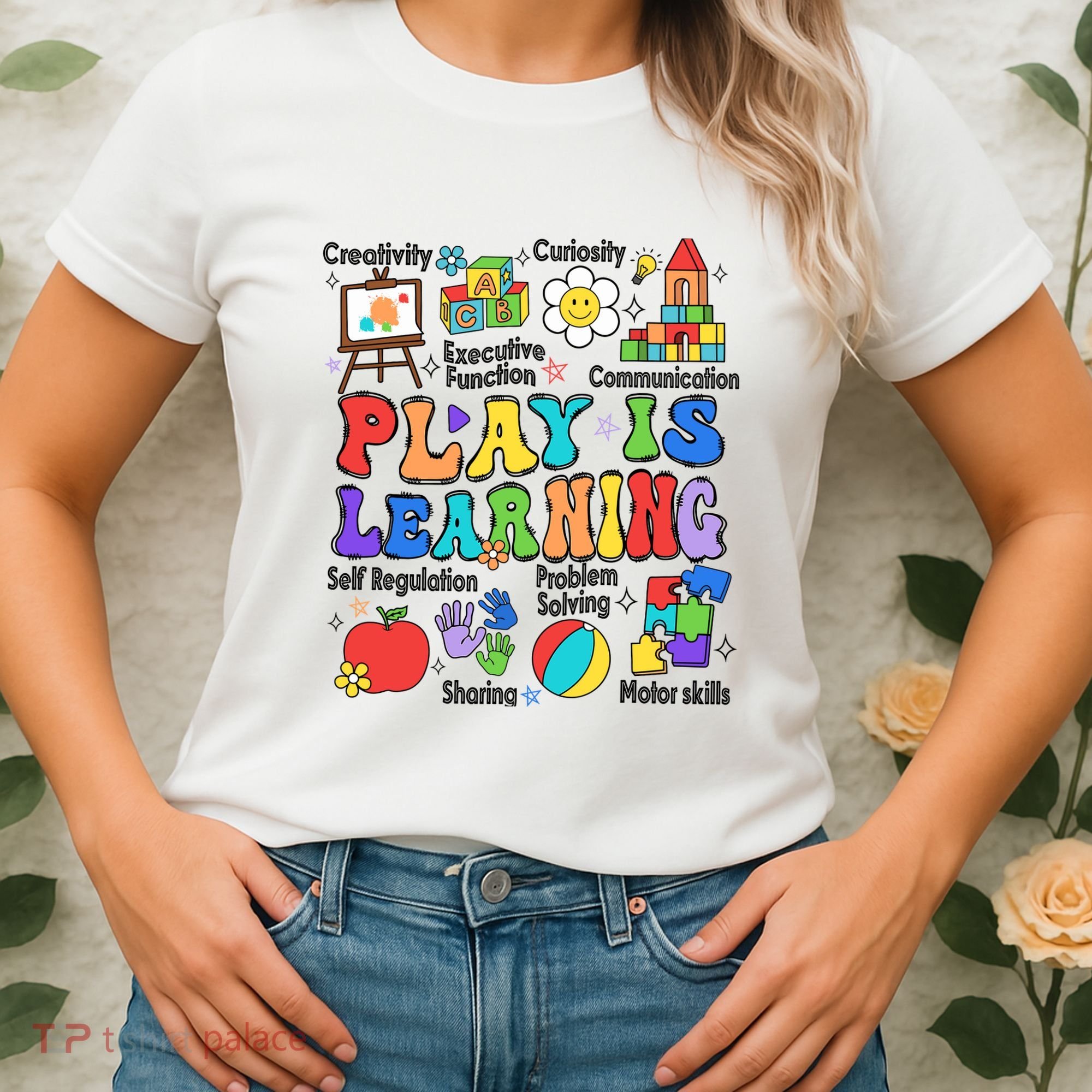 Play Is Learning Teacher Back To School First Day Of School Women's T-Shirt