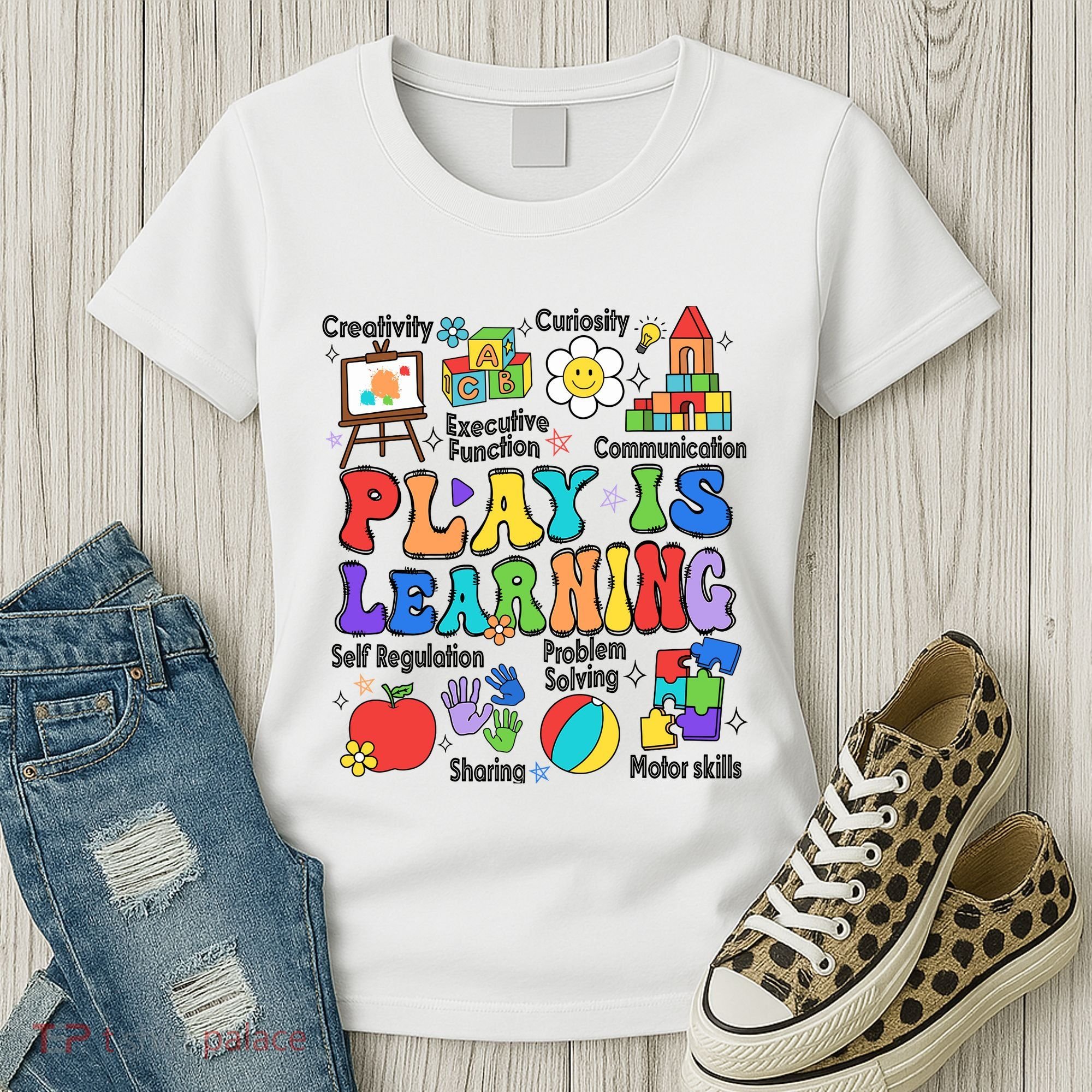 Play Is Learning Teacher Back To School First Day Of School Women's T-Shirt