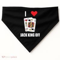 Pokerflow I Love Jack King Off New USA-Made Doggie Bandana thumb 0