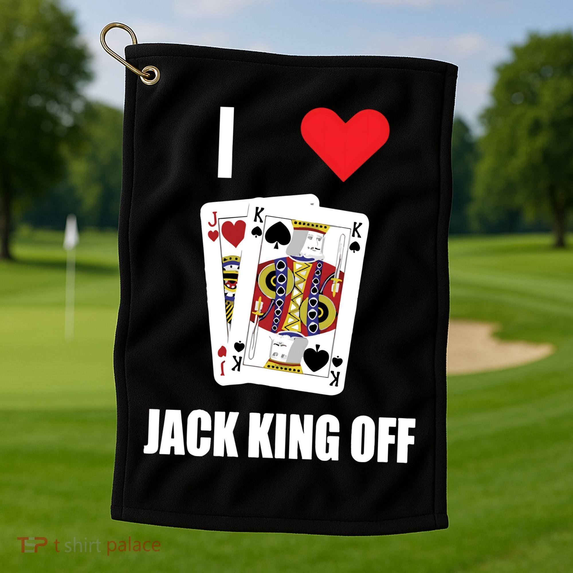 Pokerflow I Love Jack King Off New Golf Towel