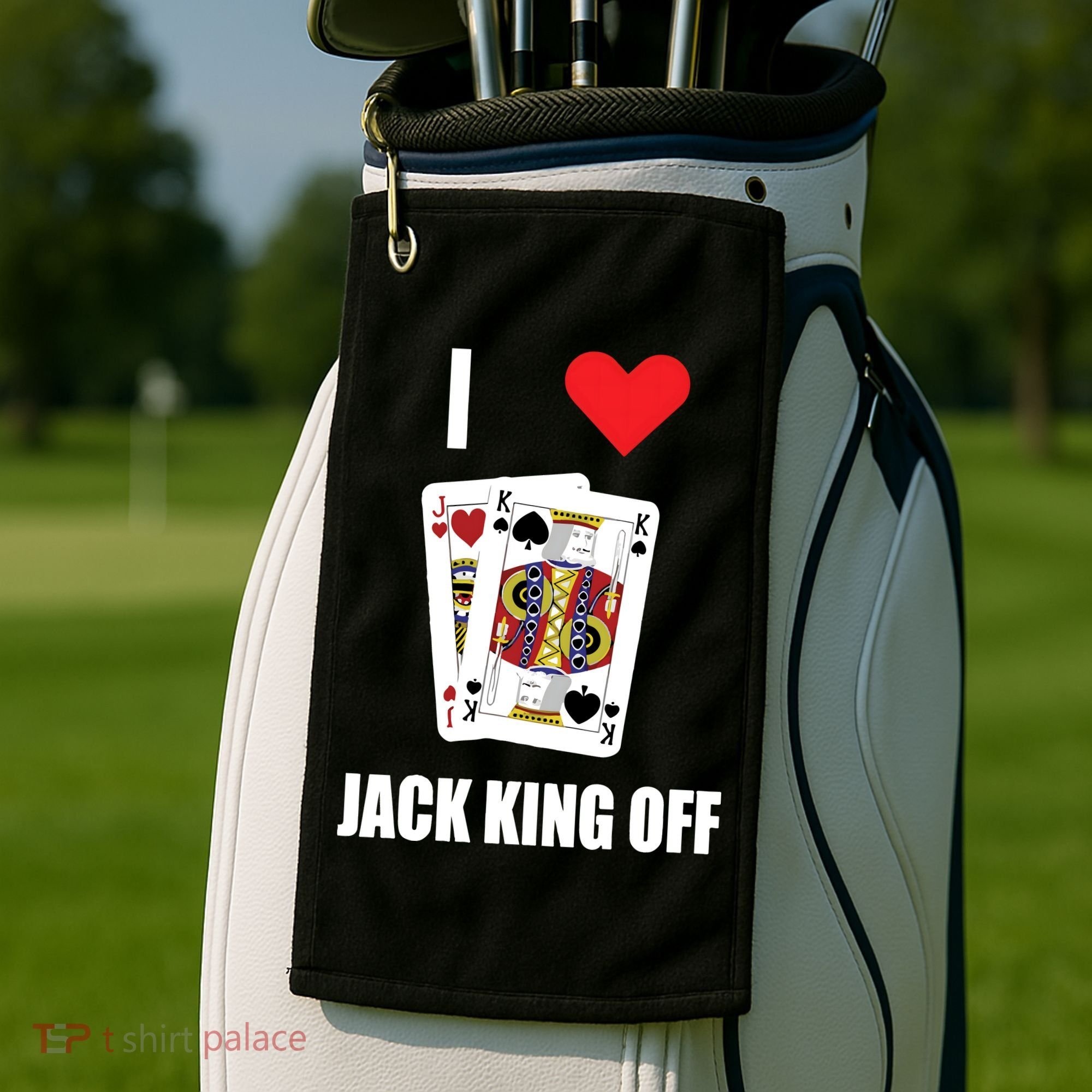 Pokerflow I Love Jack King Off New Golf Towel