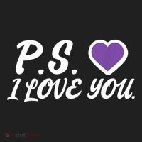 Ps I Love You Day ValentineS Day Purple Heart Hat thumb 2
