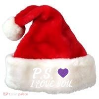 Ps I Love You Day ValentineS Day Purple Heart Santa Hat thumb 0