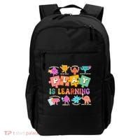Play Is Learning Kindergarten Teacher Student Life Backpack thumb 0