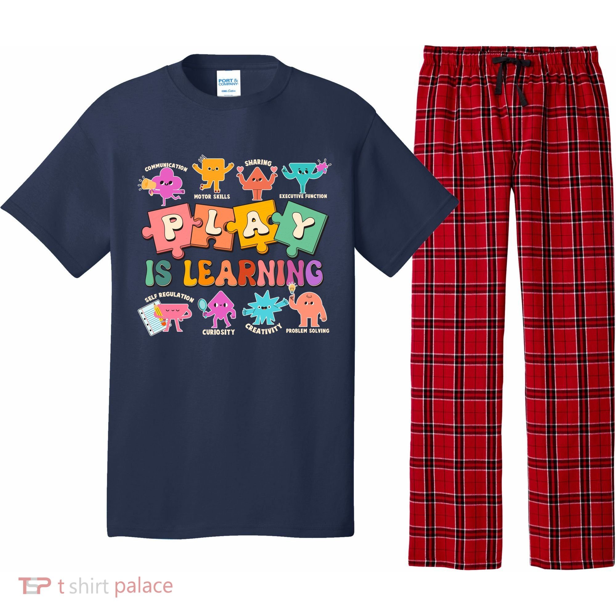 Play Is Learning Kindergarten Teacher Student Life Pajama Set