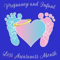 Pregnancy Infant Loss Awareness Month Footprint Halo Gift T-Shirt thumb 7