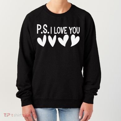 Ps I Love You Day ValentineS Day Purple Heart Women's Sweatshirt
