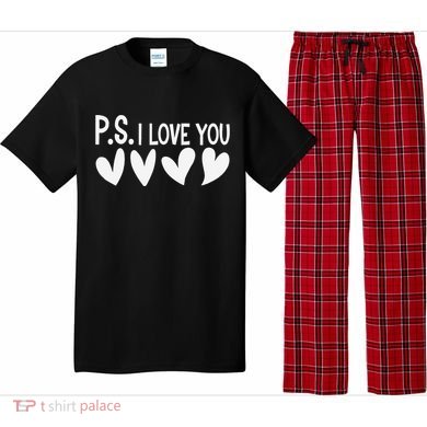 Ps I Love You Day ValentineS Day Purple Heart Pajama Set