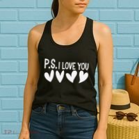 Ps I Love You Day ValentineS Day Purple Heart Women's Tank Top thumb 2