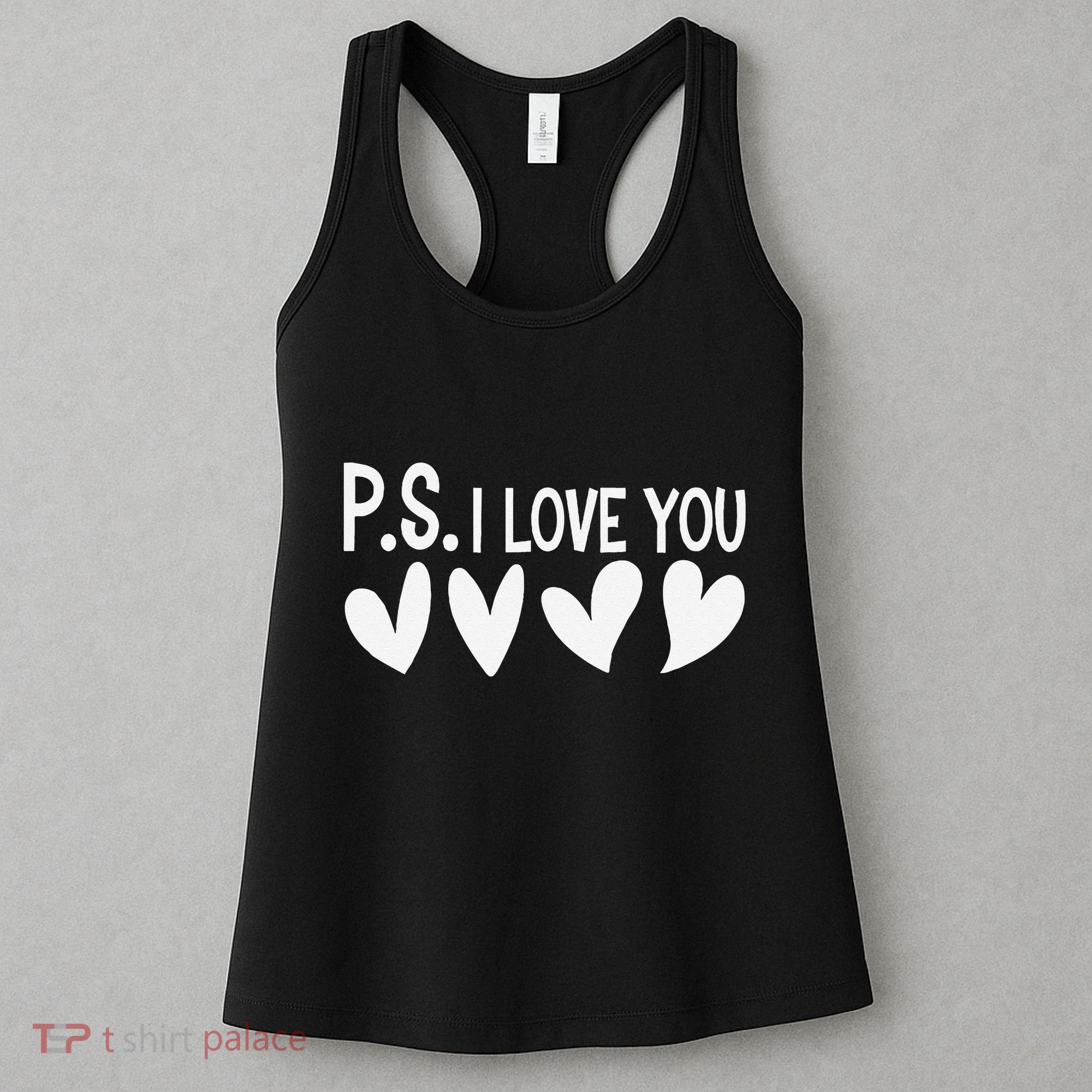 Ps I Love You Day ValentineS Day Purple Heart Women's Tank Top
