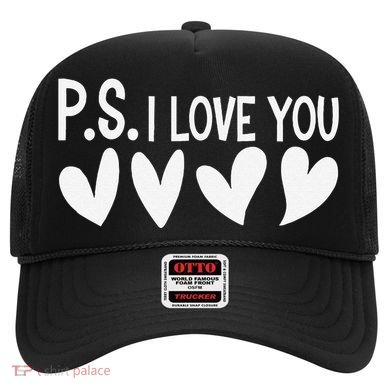 Ps I Love You Day ValentineS Day Purple Heart Hat