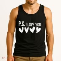 Ps I Love You Day ValentineS Day Purple Heart Tank Top thumb 3