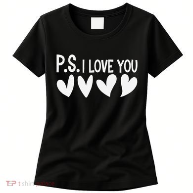 Ps I Love You Day ValentineS Day Purple Heart Women's T-Shirt