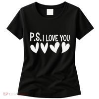 Ps I Love You Day ValentineS Day Purple Heart Women's T-Shirt thumb 0