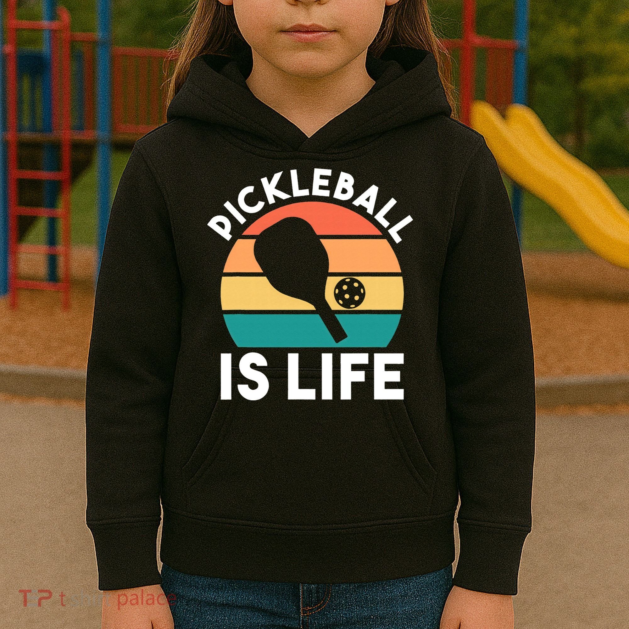 Pickleball Is Life Kids Hoodie
