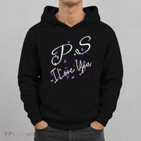 Ps I Love You Day Valentines Day Purple Heart Women Vneck Hoodie thumb 0