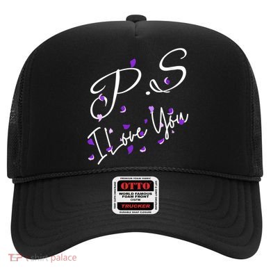 Ps I Love You Day Valentines Day Purple Heart Women Vneck Hat