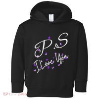 Ps I Love You Day Valentines Day Purple Heart Women Vneck Toddler Hoodie thumb 0