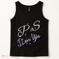 Ps I Love You Day Valentines Day Purple Heart Women Vneck Tank Top thumb 2