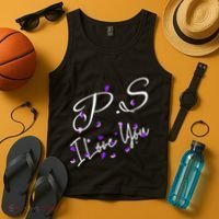 Ps I Love You Day Valentines Day Purple Heart Women Vneck Tank Top thumb 4